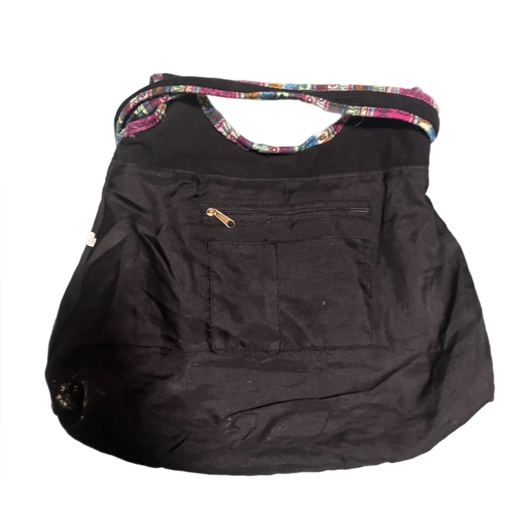 Multicolor Patchwork Hobo Bag - image 2